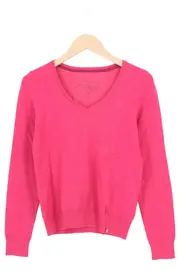Vorschaubild 1 von EDC Damen Pullover Gr. 36/S Rosa V-Ausschnitt Casual