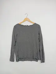 Vorschaubild 2 von Damen Langarmshirt Grau Gr. 38/M Casual