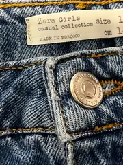 Vorschaubild 7 von Kinder Jeansrock Gr. 140 Blau mit Perlen und Rissen Modern