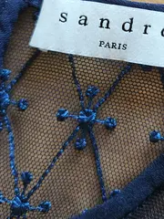 Vorschaubild 3 von Damen festliches Kleid Spitze Langarm Gr. 36 Blau Elegant