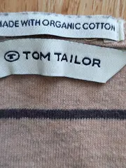 Vorschaubild 3 von Damen Langarmshirt Gestreift Beige Gr. 38;M Baumwolle