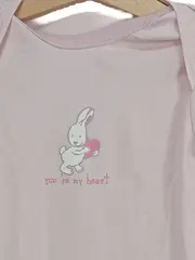 Vorschaubild 2 von TCM Baby Body Langarm Rosa Hase Motiv Gr. 86/92 Baumwolle