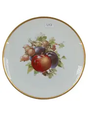 Vorschaubild 1 von Thomas Sèvres Bavaria Wandteller Obstmotiv Porzellan 20 cm Weiß Goldrand