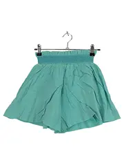 Vorschaubild 1 von Shorts Mädchen Gr. 164 Türkis Casual Raffungen Baumwolle