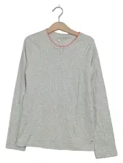 Vorschaubild 1 von Langarmshirt Kinder Gr. 138/140 Grau Baumwolle Basic