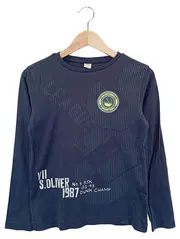 Vorschaubild 1 von Kinder Langarmshirt Gr. 164 Blau Sportlich Basketball Motiv