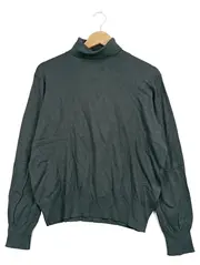 Vorschaubild 1 von Damen Pullover Rollkragen Grün Gr. L Viskose Basic