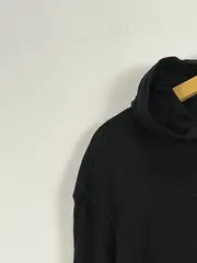 Vorschaubild 4 von Herren Kapuzenpullover Schwarz Gr. 50/L Casual Baumwolle