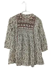 Vorschaubild 1 von Girls Bluse Tunika Paisley Stickerei Boho Gr. 128 Beige