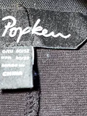 Vorschaubild 5 von Damen Blusenkleid Schwarz Gr. 52 Leinen Baumwolle