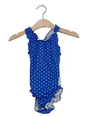 Vorschaubild 1 von Baby Mädchen Badeanzug Gr. 92 Blau Sterne Rüschen Einteiler