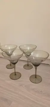 Vorschaubild 2 von Margarita Gläser Set 4 Stück Handmade Rauchglas Cocktailgläser