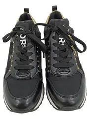 Vorschaubild 2 von Damen Sneaker low Schwarz Gold Nieten Gr. 38