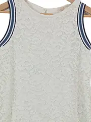 Vorschaubild 2 von Damen Sommerkleid Spitzenkleid Weiß Gr. 36/S Feminin