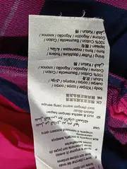 Vorschaubild 5 von Kinder Blusenkleid Gr. 92/98 Kariert Pink Blau Baumwolle Langarm