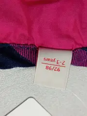 Vorschaubild 4 von Kinder Blusenkleid Gr. 92/98 Kariert Pink Blau Baumwolle Langarm