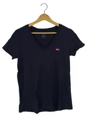 Vorschaubild 1 von Damen T-Shirt Blau Gr. 36/S Basic Baumwolle Kurzarm Freizeit