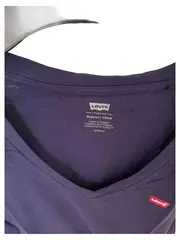 Vorschaubild 3 von Damen T-Shirt Blau Gr. 36/S Basic Baumwolle Kurzarm Freizeit