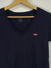 Vorschaubild 7 von Damen T-Shirt Blau Gr. 36/S Basic Baumwolle Kurzarm Freizeit