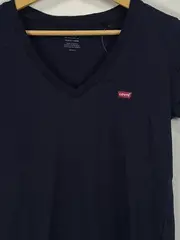 Vorschaubild 6 von Damen T-Shirt Blau Gr. 36/S Basic Baumwolle Kurzarm Freizeit