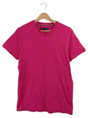 Vorschaubild 2 von Herren T-Shirt Pink Gr. M Kurzarm Basic Baumwolle Logo