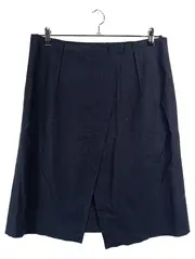 Vorschaubild 1 von Damen Faltenrock Wolle Gr. 42/XL Blau Business