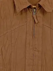Vorschaubild 2 von C·A·N·D·A Damen Leichte Jacke Gr. 38/M Braun Reißverschluss Casual