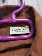 Vorschaubild 5 von C·A·N·D·A Damen Leichte Jacke Gr. 38/M Braun Reißverschluss Casual