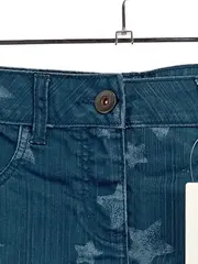 Vorschaubild 4 von Jeansrock Damen Blau Sterne Muster Gr. 36 Casual