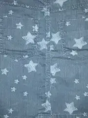 Vorschaubild 9 von Jeansrock Damen Blau Sterne Muster Gr. 36 Casual