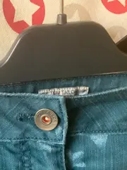 Vorschaubild 7 von Jeansrock Damen Blau Sterne Muster Gr. 36 Casual