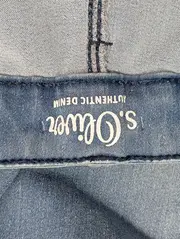 Vorschaubild 3 von Damen Jeans Regular Fit Capri Blau Gr. W28/36