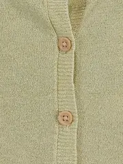 Vorschaubild 3 von Kinder Strickjacke Gr. 56 Gelb mit Rüschen & Glitzer Langarm Cardigan