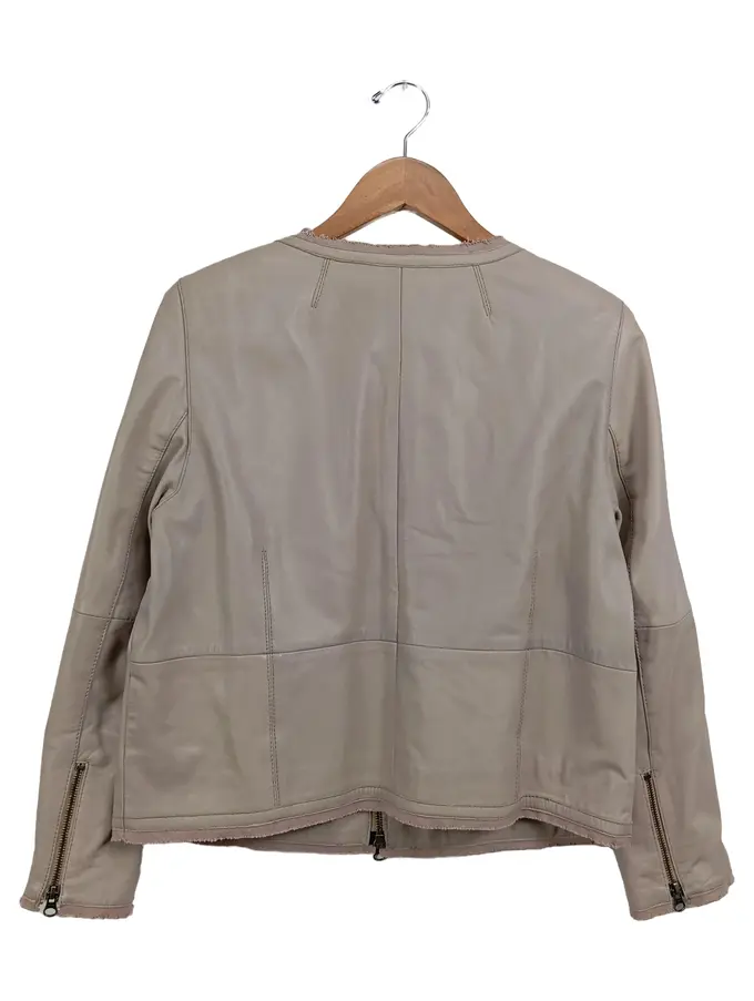 monari beige lederimitat jacke