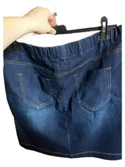 Vorschaubild 3 von Jeansrock Damen Blau Gr. 42 Casual Midirock
