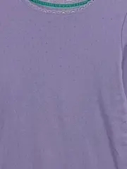 Vorschaubild 4 von Langarmshirt Mädchen Gr. 164 Lila Lochmuster Spitzendetails
