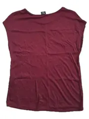 Vorschaubild 2 von Black Label Damen T-Shirt Gr. 32/XXS Bordeaux Strass Viskose