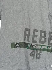 Vorschaubild 2 von Langarmshirt Gr. 122 Grau Schriftzug Baumwolle Freizeit Jungen