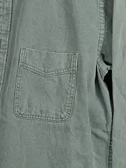 Vorschaubild 2 von Herren Freizeithemd Button-Down Gr. L/M Grün Baumwolle Casual