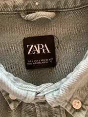 Vorschaubild 3 von Herren Freizeithemd Button-Down Gr. L/M Grün Baumwolle Casual
