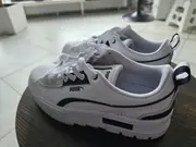 Vorschaubild 3 von Mayze Damen Sneaker Low Weiß Schwarz Plateau Gr. 38,5 Leder