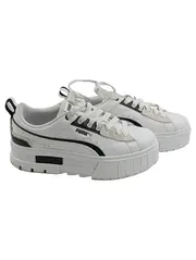 Vorschaubild 1 von Mayze Damen Sneaker Low Weiß Schwarz Plateau Gr. 38,5 Leder