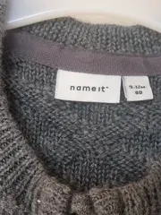 Vorschaubild 4 von Baby Overall Einteiler Gr. 80 Grau Strickmuster Komfortabel