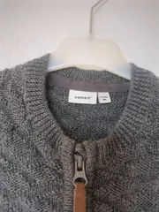 Vorschaubild 3 von Baby Overall Einteiler Gr. 80 Grau Strickmuster Komfortabel