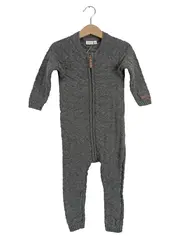 Vorschaubild 1 von Baby Overall Einteiler Gr. 80 Grau Strickmuster Komfortabel