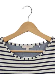 Vorschaubild 2 von Damen Freizeitkleid Ringelshirt Gr. 38/M Weiß Gestreift Casual