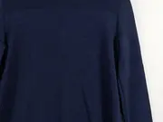 Vorschaubild 2 von Damen Pullover Wolle Gr. S Dunkelblau Stehkragen Minimalistisch