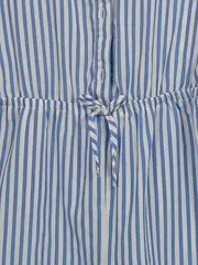 Vorschaubild 3 von Kinder Mädchen Einteiler Kurzoverall gestreift blau Gr. 128