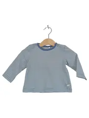 Vorschaubild 1 von Baby Langarmshirt Gr. 62 blau weiß gestreift maritim
