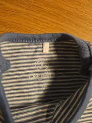 Vorschaubild 2 von Baby Langarmshirt Gr. 62 blau weiß gestreift maritim